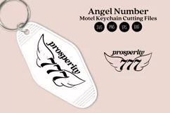angel number motel keychain cutting files SVG DXF PNG EPS digital files instant download