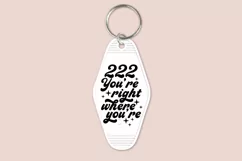 angel number motel keychain cutting files SVG DXF PNG EPS digital files instant download