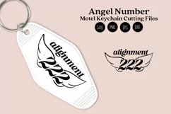 angel number motel keychain cutting files SVG DXF PNG EPS digital files instant download