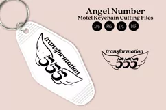 angel number motel keychain cutting files SVG DXF PNG EPS digital files instant download