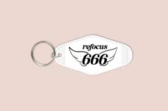 angel number motel keychain cutting files SVG DXF PNG EPS digital files instant download