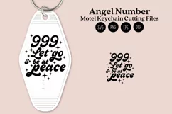 angel number motel keychain cutting files SVG DXF PNG EPS digital files instant download