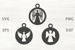 Angel Tree Ornaments SVG Product Image 1