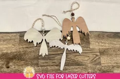 Angel Christmas Ornament SVG | Laser Christmas SVG Product Image 2