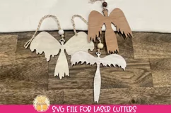 Angel Christmas Ornament SVG | Laser Christmas SVG Product Image 1
