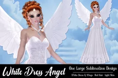 White Dress Angel Graphic, PNG Angel Graphic, Poser Tube, a2 Product Image 1