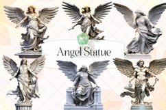 Angel Statue Watercolor Sublimation Clipart Product Image 1