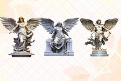 Angel Statue Watercolor Sublimation Clipart Product Image 2