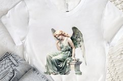 Angel Statue Watercolor PNG Clipart Product Image 2