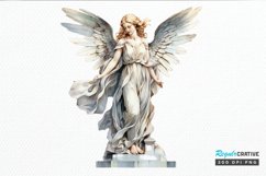 Angel Statue Watercolor PNG Clipart Product Image 1