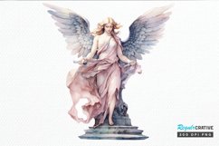 Angel Statue Watercolor PNG Clipart Product Image 1