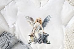 Angel Statue Watercolor PNG Clipart Product Image 2