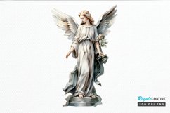 Angel Statue Watercolor PNG Clipart Product Image 1