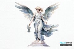 Angel Statue Watercolor PNG Clipart Product Image 1