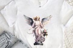 Angel Statue Watercolor PNG Clipart Product Image 2