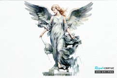 Angel Statue Watercolor PNG Clipart Product Image 1