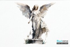 Angel Statue Watercolor PNG Clipart Product Image 1