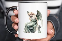 Angel Statue Watercolor PNG Clipart Product Image 3