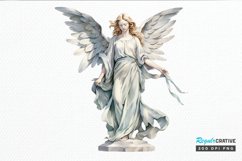Angel Statue Watercolor PNG Clipart Product Image 1