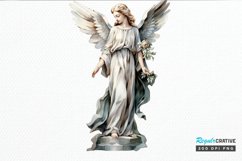 Angel Statue Watercolor PNG Clipart Product Image 1