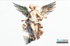 Angel Statue Watercolor PNG Clipart Product Image 1