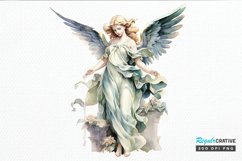 Angel Statue Watercolor PNG Clipart Product Image 1