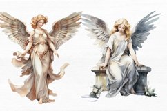 Angel Statue Watercolor Sublimation Clipart Product Image 7