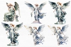 Angel Statue Watercolor Sublimation Clipart Product Image 2