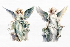 Angel Statue Watercolor Sublimation Clipart Product Image 3