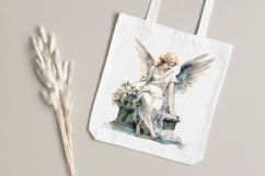 Angel Statue Watercolor Sublimation Clipart Product Image 4