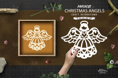 Christmas Angel Papercut SVG Product Image 1