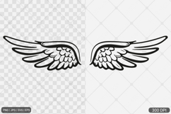 Angel Wings SVG PNG Design Product Image 1
