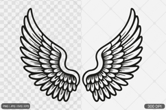 Angel Wings SVG PNG Design Bundle Product Image 5