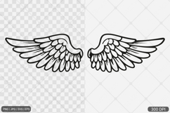 Angel Wings SVG PNG Design Bundle Product Image 8