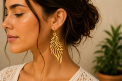 Angel Wings Earrings Laser Cut SVG Product Image 2