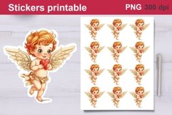Sticker Girl angel with heart | Wedding sticker Product Image 1
