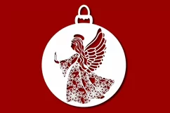 Christmas balls svg, christmas angel svg, Cricut, SVG, PDF Product Image 3