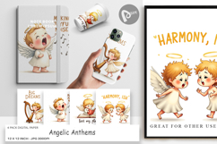 Angelic Anthems Digital Paper Product Image 1