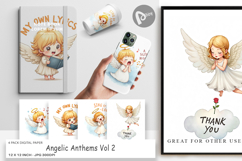 Angelic Anthems Digital Paper Product Image 1