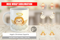 Angelic Christmas Coquette Mug Wrap Product Image 1