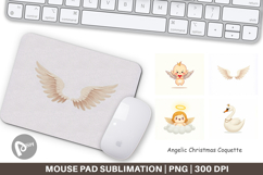 Angelic Christmas Coquette Mouse Pad Product Image 1
