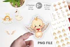 Angelic Christmas Coquette Sticker Product Image 1