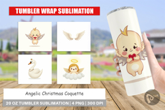 Angelic Christmas Coquette Tumbler Product Image 1