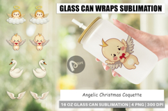 Angelic Christmas Coquette Glass Can Product Image 1