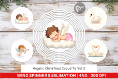 Angelic Christmas Coquette Wind Spinner Product Image 1