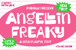 Angellin Freaky - An Ugly Playful Font Product Image 1