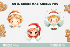 Christmas Watercolor Characters Clipart Bundle PNG Product Image 3
