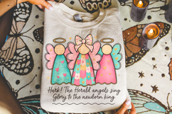 Christmas Angels PNG, Merry Christmas PNG, Holiday PNG, Xmas Product Image 3
