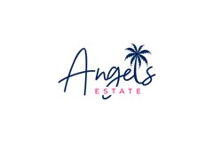 Angels Estate Beach House Logo Design Vector Product Image 1
