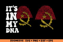 It's in my DNA Angola Flag Fingerprint Sublimation PNG, SVG Product Image 2